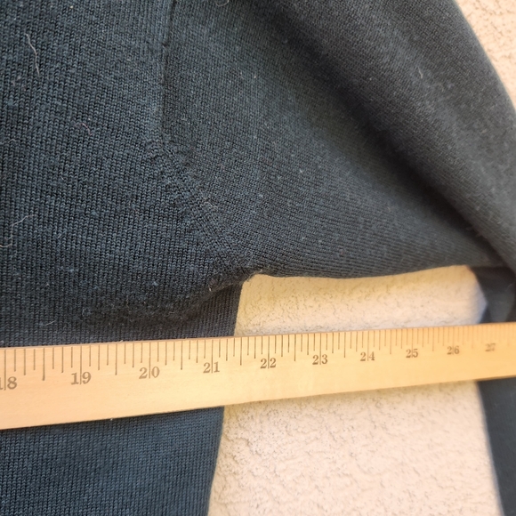 CHARTER CLUB PETITE Women's Cardigan Medium Green Wool Grama Sweater Vintage - Picture 7 of 9